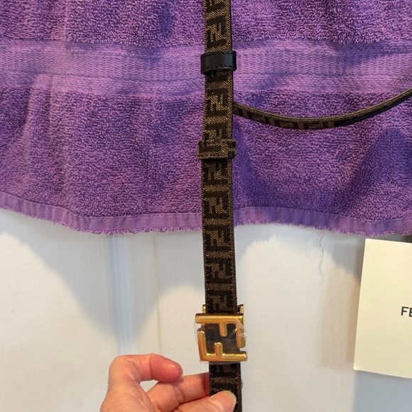 NWT Fendi Reversible Monogram / Black Belt - Picture 4 of 5